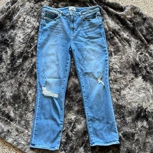 PAIGE “Cindy” cropped denim.